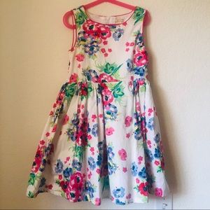 Girls flower dress size 12 Pink